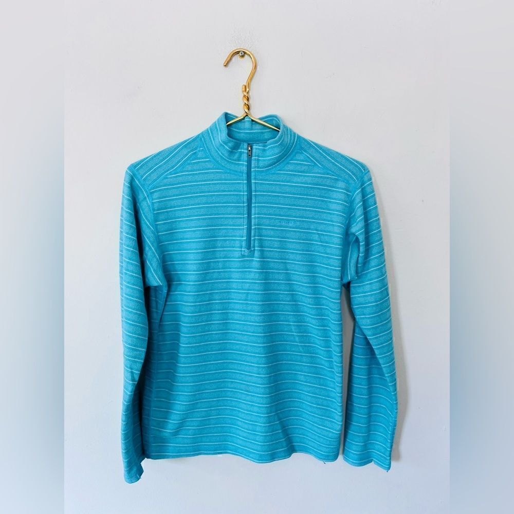 Patagonia | girls blue fleece quart zip up top